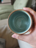 茶沿茶杯高档主人杯陶瓷功夫茶杯茶碗茶盏单个汝窑开片品茗杯礼盒装 实拍图