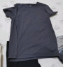京东京造【3件89.9元】T恤男短袖男男士T恤夏季白小T男女同款 黑色 2XL 实拍图