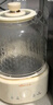 小熊（Bear）全玻璃壶体养生壶恒温壶 办公室多功能煮茶壶花茶壶 0金属养生杯 24h预约24h保温 1L YSH-P10Q7 实拍图