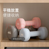 Keep 彩色浸塑哑铃 男士女士家用健身肌肉手臂塑形轻重量水蓝 2kg*2 实拍图