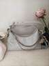 CHARLES&KEITH柔软拉链式褶皱单肩包腋下包包女包女士生日礼物CK2-40782472 Sea Salt Blue海盐蓝色 S 实拍图