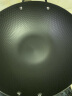 传世家徽（Muceski）炒锅铁锅无涂层炒菜锅精铁极铁平底不粘锅燃气电磁炉通用已开锅 34升级二代【茶色盖子】 34cm 实拍图