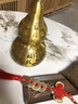 黄铜百福葫芦摆件开口铜葫芦挂件空心葫芦福字葫芦镇宅风水客厅 10CM百福葫芦【赠底座+五帝钱】 实拍图