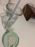 Glasslock玻璃杯进口大容量简约随手杯情侣男女水杯带盖透明吸管杯450ml 实拍图
