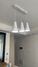 雷士（NVC）LED餐吊灯餐厅吧台灯具现代简约 白色餐吊 NDBD03A/2-005 实拍图