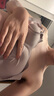 ubras无尺码浪花领文胸收副乳内衣女无痕小胸聚拢文胸无钢圈胸罩 兰花烟-背勾 均码 mini版（80~100斤） 实拍图