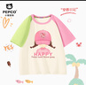 MINI PEPCOmini小猪班纳女童短袖t恤纯棉夏季儿童撞色上衣小女孩百搭体恤衫 【纯棉】粉色帽子女孩PKR推荐 120 建议【38-45斤】 实拍图
