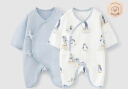 童泰婴儿连体衣新生儿衣服四季0-6月初生宝宝哈衣爬服纯棉内衣2件装 郊游企鹅（四季款） 66cm (建议3-6个月身高60-68cm) 实拍图
