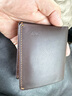 Bellroy澳洲 Note Sleeve 春季新款皮革短夹男士皮夹纤薄机能钱包名片夹 深咖色（防盗刷） 实拍图