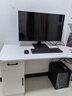 喜家创意（XIJIACHUANGYI）转角书桌实木电脑桌台式书桌书柜组合办公桌家用学习桌卧室书架 白色【加厚1.6cm桌面】 140*80*195cm 实拍图