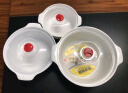 虎神微波炉专用加热容器饭盒碗专用器皿保鲜盒带盖碗热饭菜塑料 三件套（大中小各1个） 4.7L 实拍图
