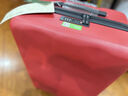 不莱玫万向轮拉链托运箱旅行箱皮箱密码学生大容量行李箱女拉杆箱登机箱 【红色2026版】 20英寸 约常规21英寸 短途可登机 实拍图