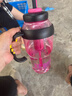 【京东物流】水杯冰霸吸管杯高颜值学生茶水分离大容量杯子 肚肚杯1个-玫红色 实拍图