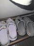 真维斯（Jeanswest）凉鞋男夏季2025透气洞洞鞋男踩屎感凉拖鞋两用软底沙滩鞋 白色 41 实拍图
