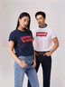Levi's李维斯情侣美式宽松印花时尚简约舒适潮流纯棉圆领短袖T恤 黑色 002A0-0001 S 实拍图