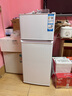 海尔（Haier）冰箱123升小型双门冰箱家用两门迷你办公室宿舍节能冷藏冷冻电冰箱 123升直冷微霜+黑金净化+冷藏冷冻 实拍图