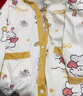 晴碧琳月子服带胸垫 孕妇医院待产裙夏季薄款产后哺乳睡衣孕妇睡裤套装 带胸垫黄心小熊裙+可调节托腹裤 XXL丨参考体重135-150斤 实拍图