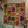 数字字母手抓板嵌板木制早教拼图2-3-4岁6儿童益智玩具宝 A+【加厚】字母拼版（收纳袋） 无规格 实拍图