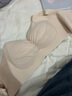 猫人（MiiOW）无磁无铁电子厂上班内衣女秋冬薄款大胸显小消磁过安检聚拢文胸罩 肤色 L （36/80CD,100-120斤） 实拍图