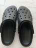 crocs卡骆驰洞洞鞋贝雅男鞋女鞋轻便耐磨一脚蹬拖鞋休闲鞋|10126 黑色-001 41 /42(260mm) 实拍图