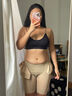 歌莉伦塑身连体衣春夏薄款收腹束腰塑形美体衣产后塑身衣无痕长 香槟色排扣无袖 L 70/105-115斤 实拍图