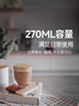 德龙（Delonghi）咖啡杯 双层玻璃杯礼盒装 家用隔热防烫大容量 配件 牛奶燕麦拿铁美式奶茶杯子2只装（270mL*2） 实拍图