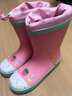 柠檬宝宝儿童雨鞋高筒女童男孩防水防滑橡胶雨靴学生水鞋 粉色蛋糕 28 实拍图