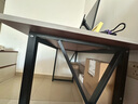 灏森梦双人电脑桌简约台式家用电竞游戏桌卧室办公书桌学习桌写字桌子 【单人位】带层架-灰色120*60CM 实拍图
