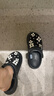 SMFKX CROCS 联名款 明星同款时尚休闲百搭厚底增高透气洞洞鞋拖 黑钻石 35 实拍图