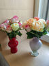 京东鲜花轻奢陶瓷花瓶中国红色系高级感订婚结婚摆件干花鲜花水培插花瓶 实拍图