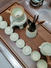 哈骆顿（HALODN）茶盘排水式家用简约整块中式功夫茶台黑檀木纹茶托盘茶具干泡 同福-黑檀纹【50*30*2.5】 【2024新款茶盘+六重大礼】 实拍图