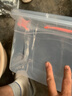 百圣牛塑料箱特大号收纳箱周转箱带盖加厚透明整理箱储物箱 60#【长41宽28高23cm】手提式 实拍图
