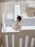 淘尼屋婴儿XPE折叠爬行垫 加厚4CM宝宝室内 儿童PU可折叠地垫幼儿园 经典灰白4折xpe材质 180*200 环保材质 3C认证 实拍图