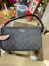 蔻驰（COACH）【官方授权店】coach女包Nolita腋下包斜挎麻将包送女友节日礼物 CW426IMXAQ深棕色 实拍图