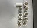 联塑PVC线管配件 阻燃线管件4分6分管直接头管箍穿线管配件家装电线管配件管直通白色 管直通(套筒)φ20【1个价】 实拍图