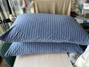 水星家纺枕套全棉枕头套100%纯棉A类针织棉枕头罩一对装双人家用48x74cm 实拍图