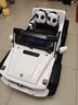 好来喜奔驰大g儿童电动车四轮遥控越野车宝宝车可坐大人小孩车马老师 旗舰白+游戏功能+双电+助力+软轮 实拍图