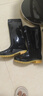 回力雨鞋男士款时尚雨靴户外防水不易滑耐磨HL8075高筒黑色40码 实拍图