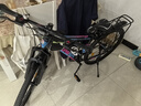 永久（FOREVER）山地车自行车成人男女青少年学生铝合金单车上班代步公路越野赛车 【钢架】顶配版-紫蓝辐条轮 26寸21速【升级款155-185cm】 实拍图