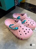 卡骆驰crocs洞洞鞋贝雅卡骆班轻便耐磨一脚蹬休闲鞋|205089 芭蕾粉/糖果粉-6TG 37 /38(230mm) 实拍图