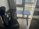 甄严选电脑桌台式电竞桌椅套装组合桌子办公家用桌学习桌书房书桌写字桌 【黑架+黑碳纤纹面】单桌120*60 实拍图