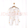 【夏清仓贝乐咿爬服】婴儿连体衣夏季薄款长袖空调服宝宝纯棉哈衣 5253#白底熊猫 59cm 实拍图