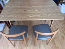 全品屋餐桌椅组合家用饭桌子小户型简约公寓快餐出租商用长方形电脑桌 原木色 120cm 【宽80CM】一桌二椅 实拍图