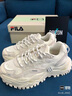 FILA FUSION斐乐女鞋经典硬糖鞋厚底鞋时尚运动休闲鞋 【棉花糖/银-MM】 硬糖鞋1代 37.5 实拍图