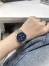 LOEGSINS手表男士 时尚商务全自动机械表镂空防水奢华男女腕表 L726女款本色蓝面送真皮表带 实拍图