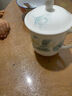 华光国瓷 骨瓷茶杯带盖 办公会议杯 陶瓷茶杯 手工茶杯盖杯 清秋雅韵 单杯 实拍图