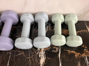 Keep 彩色浸塑哑铃 男士女士家用健身肌肉手臂塑形轻重量水蓝 2kg*2 实拍图