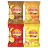 噜咪啦高原鲜切薯片（麻辣味+原味+烧烤味+玉米味）800g混合8袋 实拍图