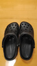 卡骆驰crocs洞洞鞋贝雅男鞋女鞋轻便耐磨一脚蹬拖鞋休闲鞋|10126 黑色-001 40 (250mm) 实拍图