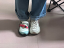 FILA FUSION斐乐玛丽珍凉鞋女鞋夏凉拖魔术贴海螺沙滩鞋子 雪白/港灰绿-SH 36 实拍图